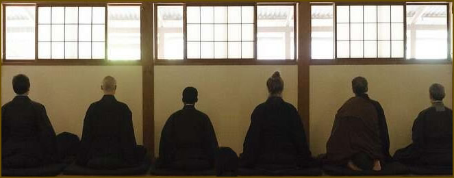 zen meditatie in hal